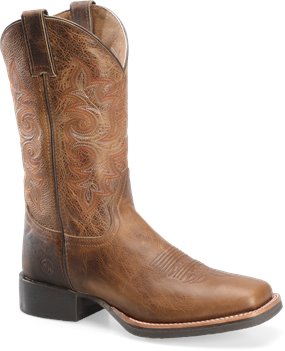 Tan Double H Boot 12 Inch Work Roper